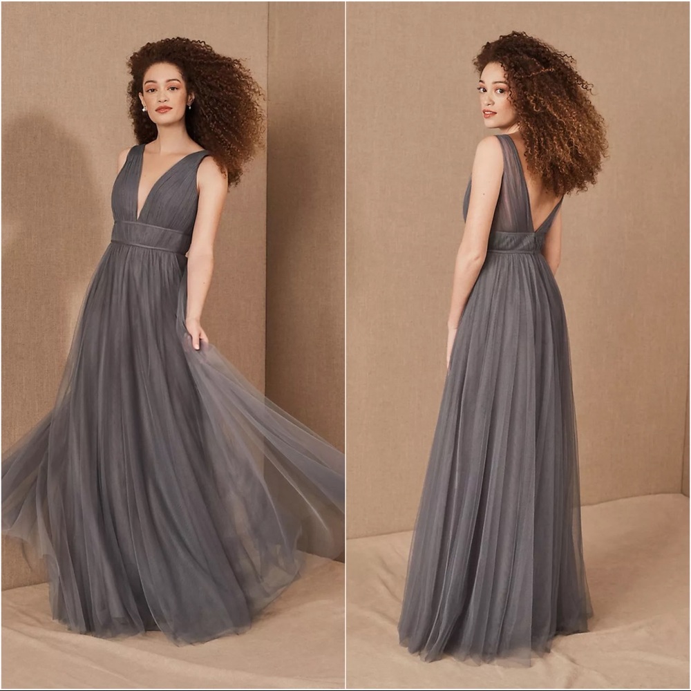 Jenny Yoo Sarita in Grey size: 4